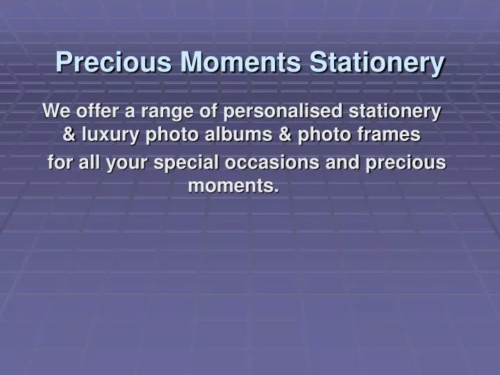 precious moments stationery