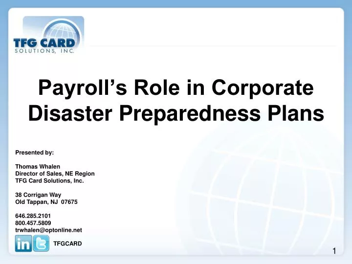 payroll s role in corporate disaster preparedness plans