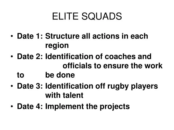 elite squads