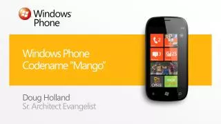 Windows Phone Codename “Mango”