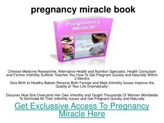 The Pregnancy Miracle