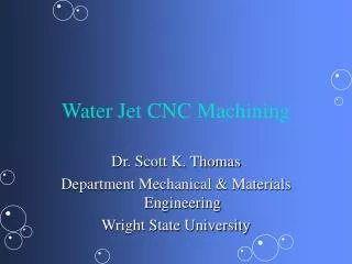 Water Jet CNC Machining