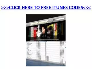 Free iTunes Codes