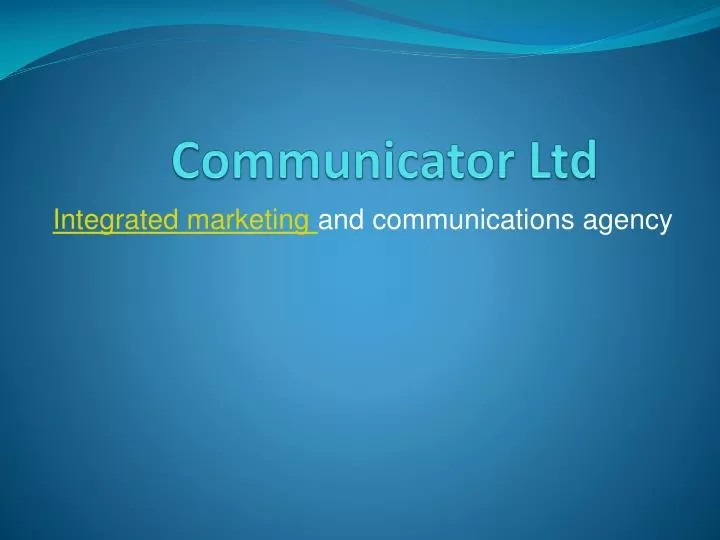 communicator ltd
