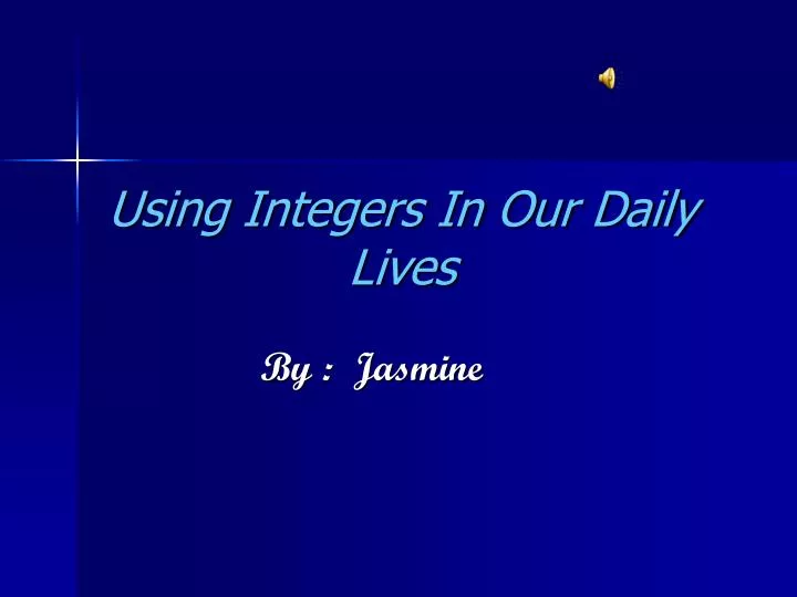 using integers in our daily lives