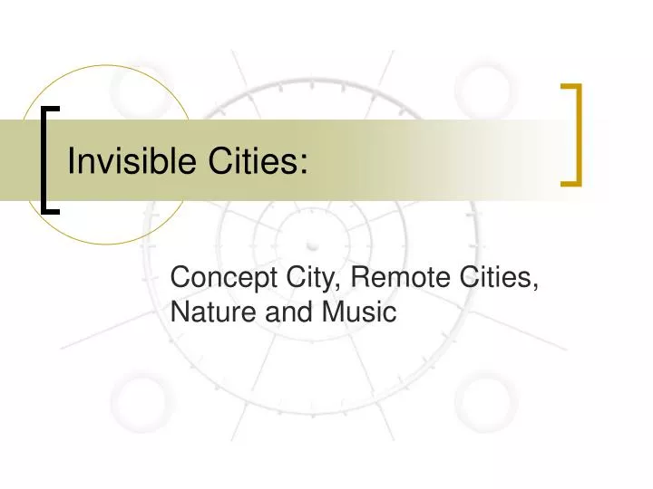 invisible cities