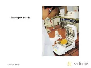 termogravimetr a