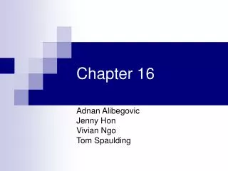 Chapter 16