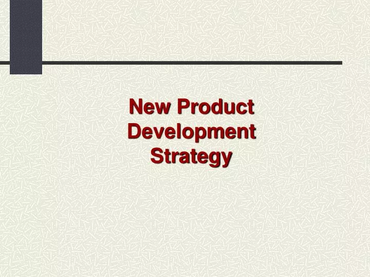 new product development strategy