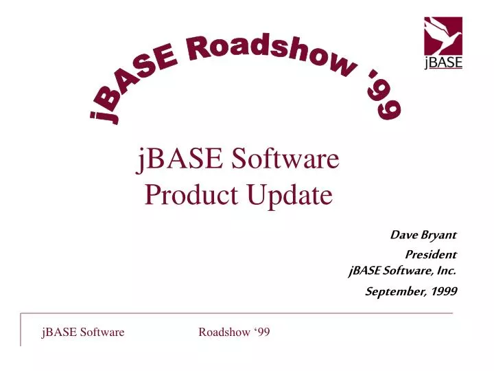 jbase software product update