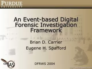 An Event-based Digital Forensic Investigation Framework