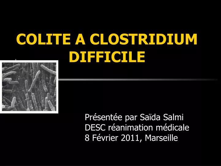 colite a clostridium difficile