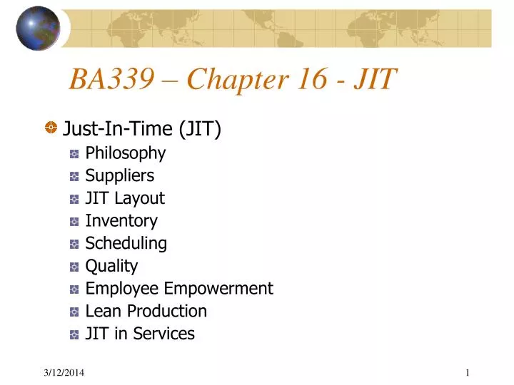 ba339 chapter 16 jit