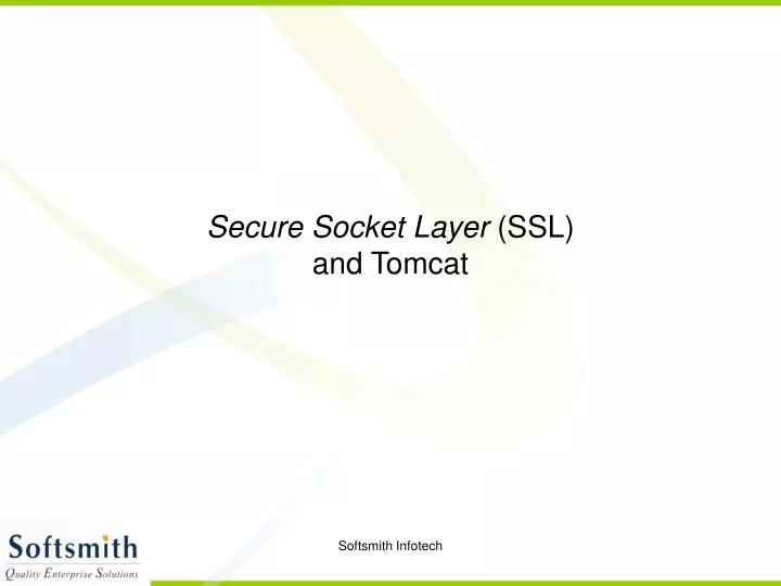 secure socket layer ssl and tomcat