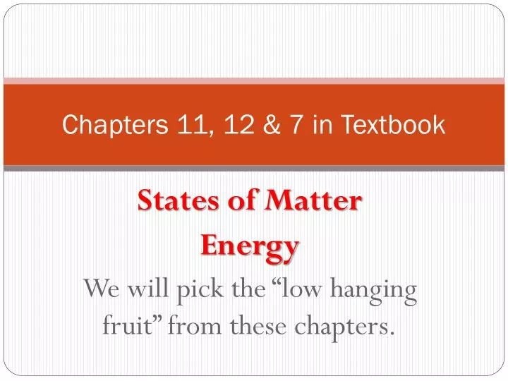 chapters 11 12 7 in textbook