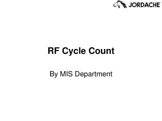 RF Cycle Count