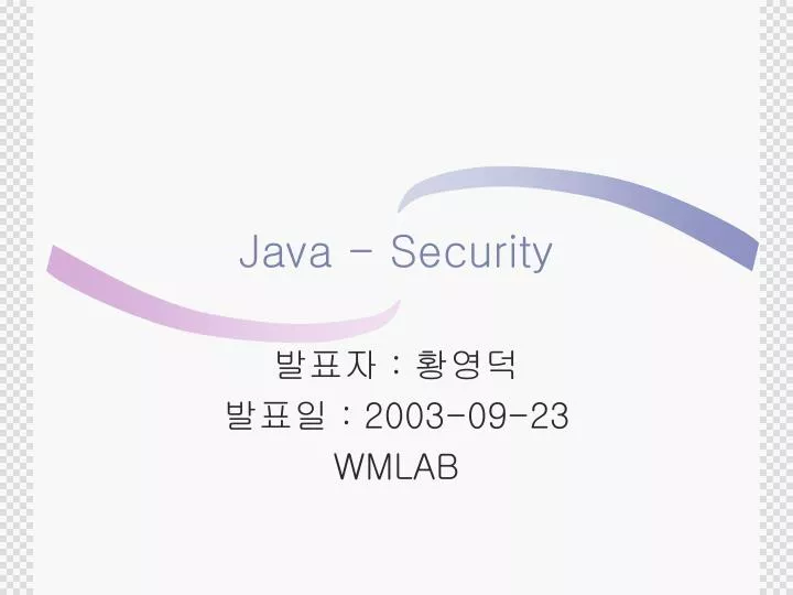 java security