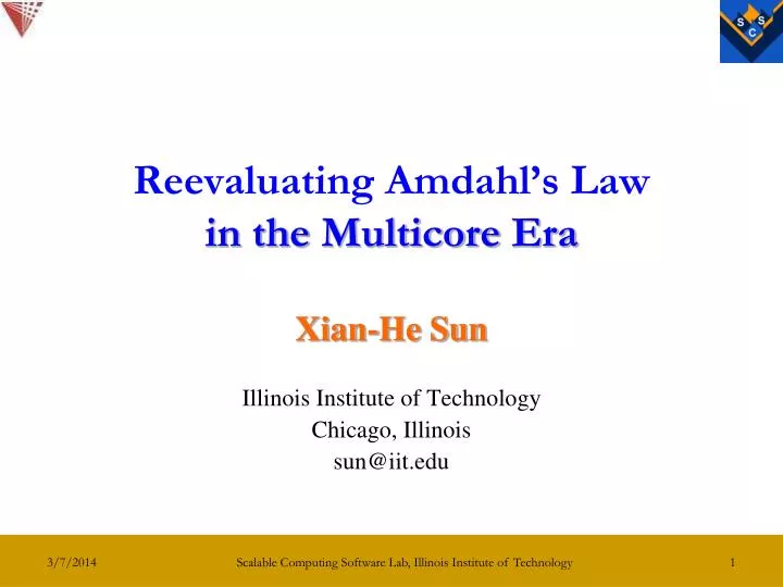 reevaluating amdahl s law in the multicore era