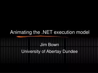 Animating the .NET execution model