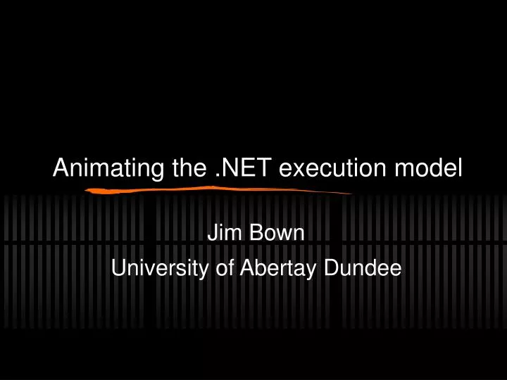 animating the net execution model