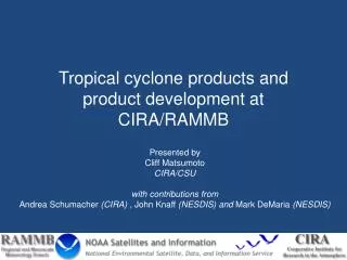 Tropical cyclone products and product development at CIRA/RAMMB