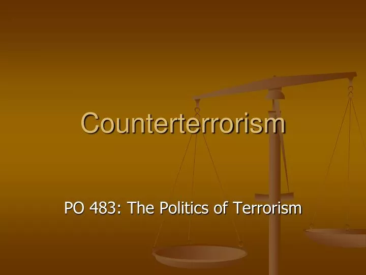 counterterrorism