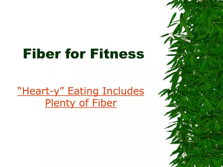 fiber for fitness