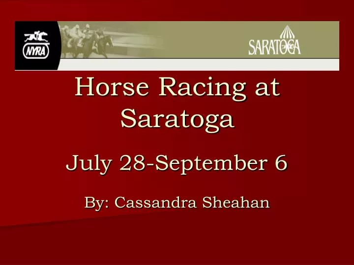 horse racing at saratoga