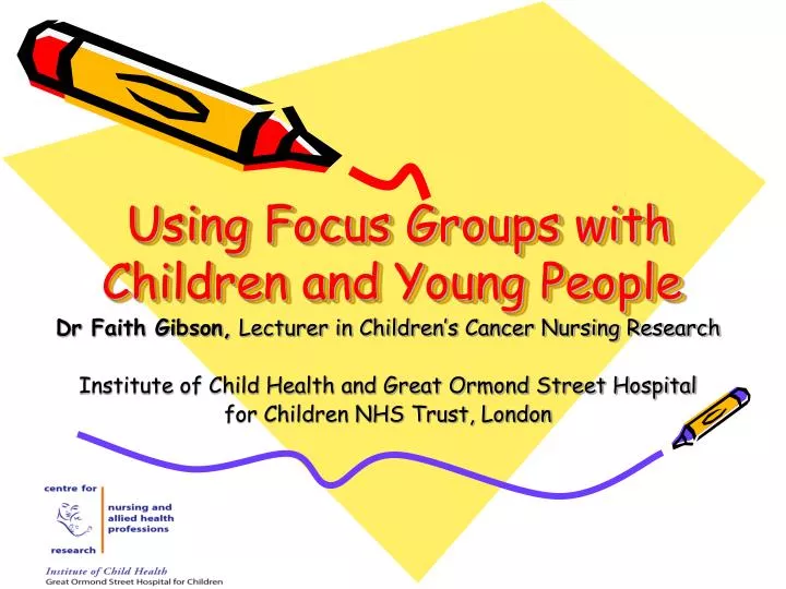 using focus groups with children and young people