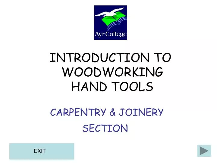carpentry joinery section