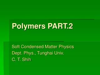 Polymers PART.2