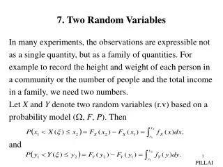 7. Two Random Variables