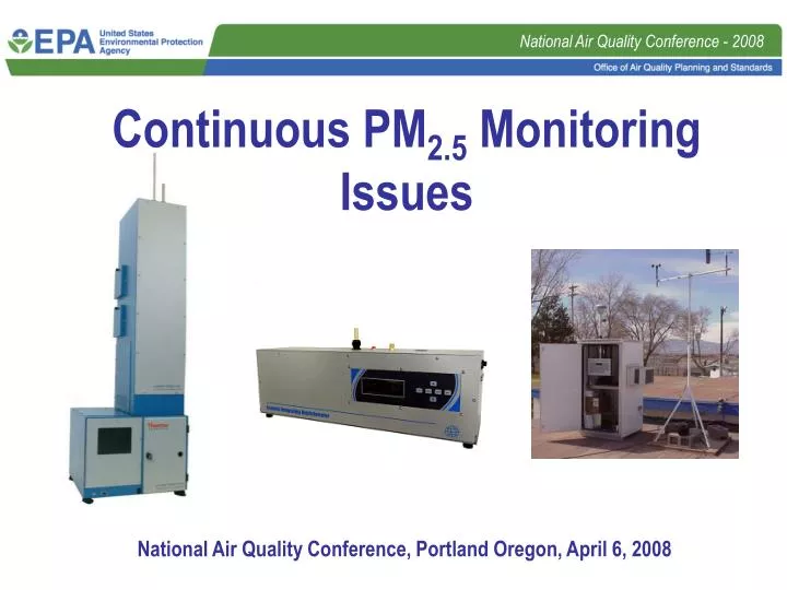 continuous pm 2 5 monitoring issues