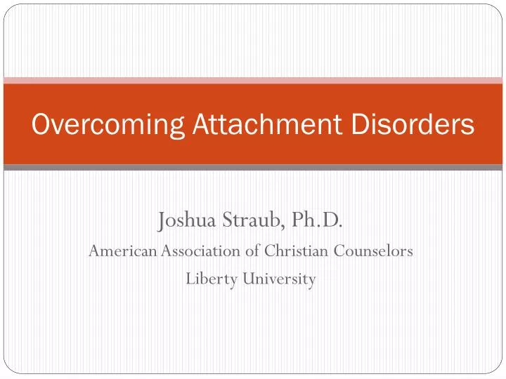 overcoming attachment disorders