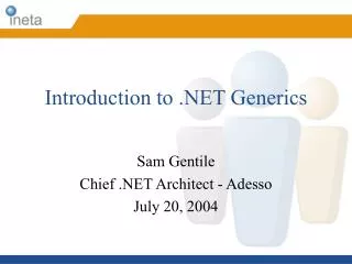 Introduction to .NET Generics