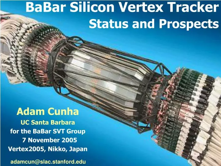 babar silicon vertex tracker status and prospects
