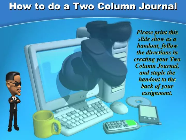 how to do a two column journal