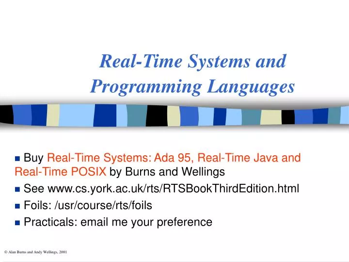 real time systems and programming languages