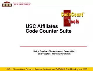 USC Affiliates Code Counter Suite