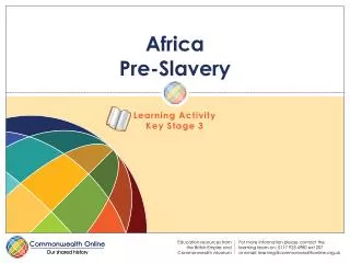 Africa Pre-Slavery