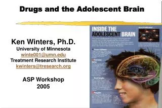 Drugs and the Adolescent Brain