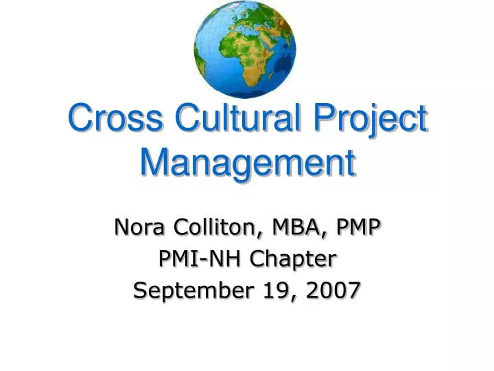 cross cultural project management