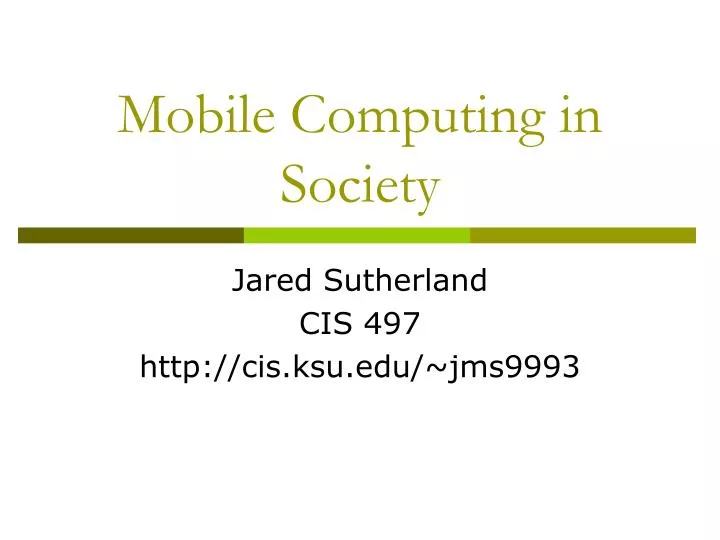 mobile computing in society