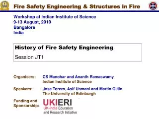 Fire Safety Engineering &amp; Structures in Fire