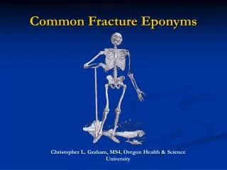 Common Fracture Eponyms