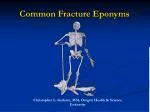 Common Fracture Eponyms - slide 1