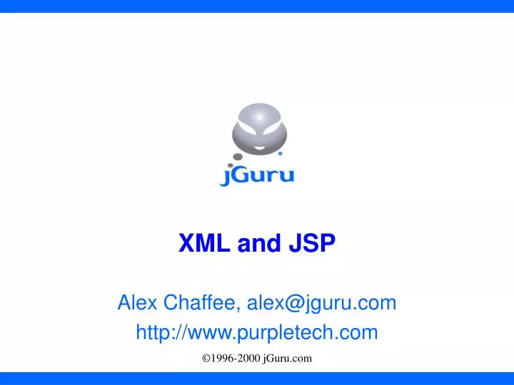 xml and jsp