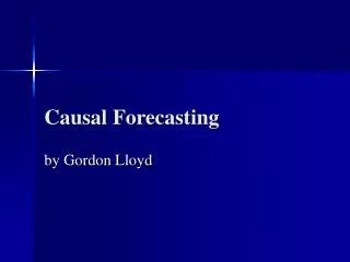 Causal Forecasting