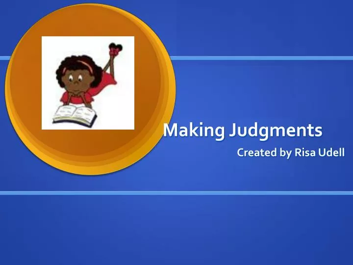 making judgments