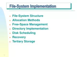 File-System Implementation